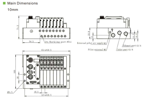 FD pneumatic valve terminal FD محطة صمام هوائي