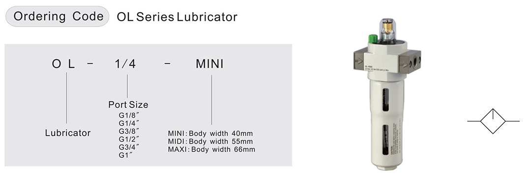 OL-lubricator specification مخطط تشحيم الهواء
