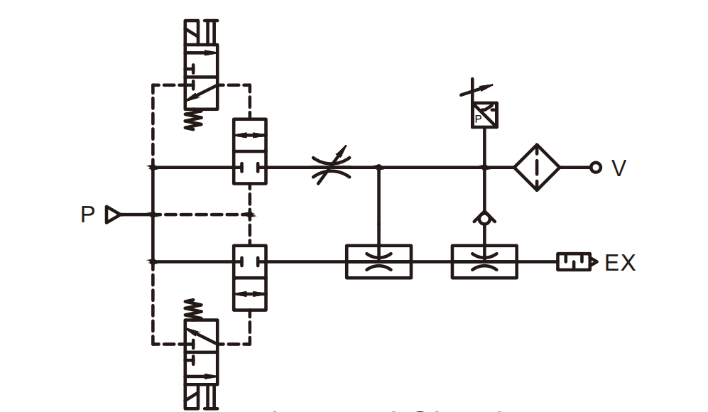 vacuum generator internal circuits الدوائر الداخلية لمولد الفراغ