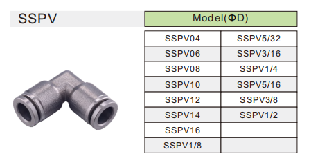 PV pneumatic elbow fitting تركيب الكوع الهوائي الكهروضوئي