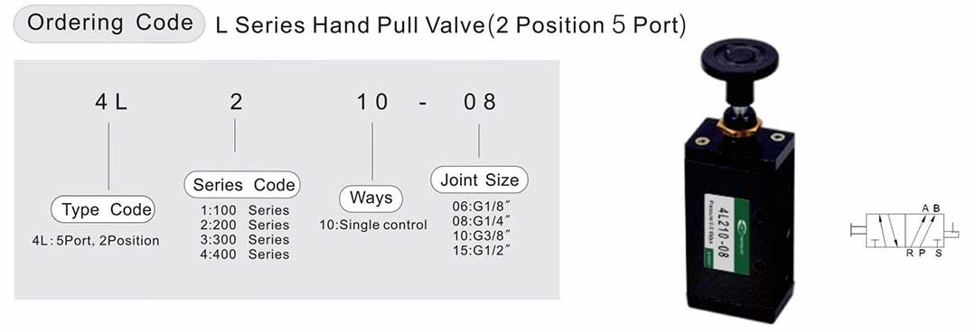 4L hand air valve 5 صمام هواء يدوي 3 اتجاهات