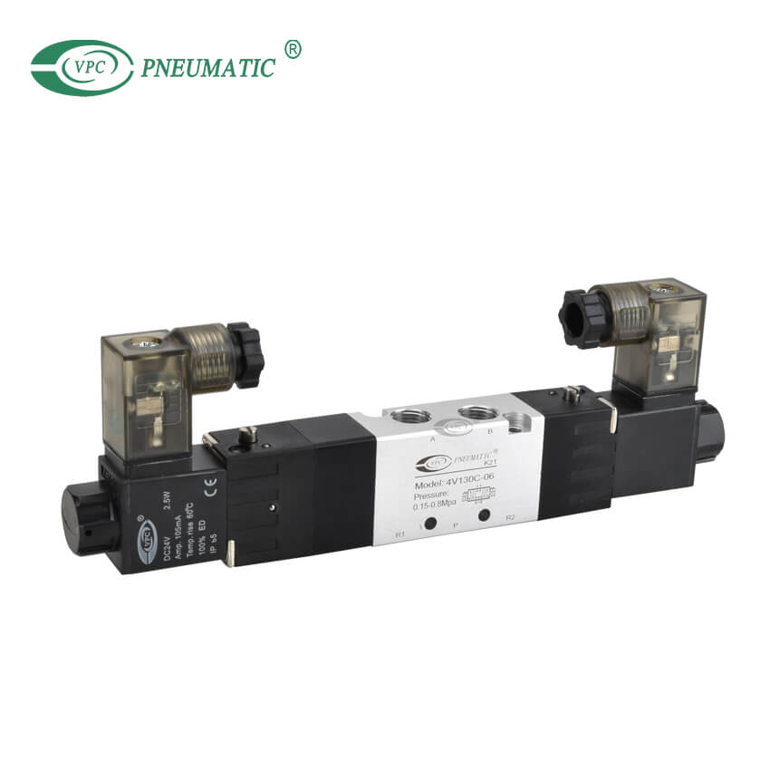 4V Series 3 Position 5 Port Center Close صمام الملف اللولبي