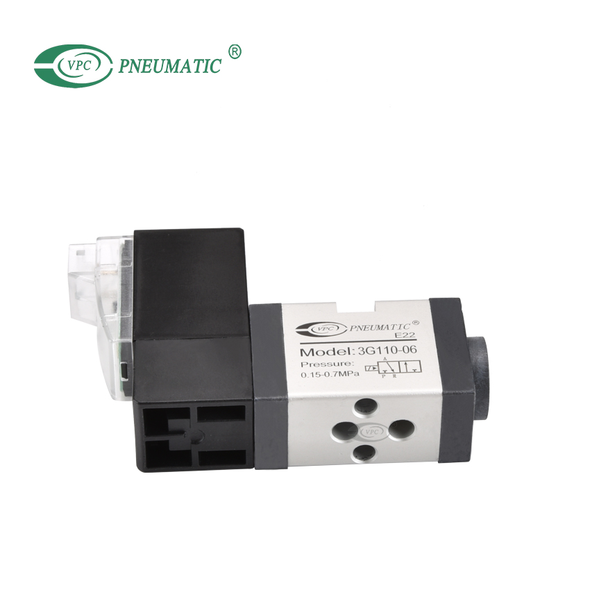 3G110 Series 3/2 Way صمام الملف اللولبي المفرد ، 15 مللي ثانية وقت استجابة