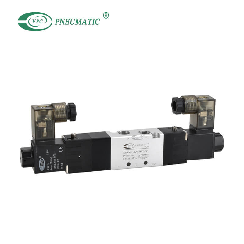 4V Series 3 Position 5 Port Center Close صمام الملف اللولبي