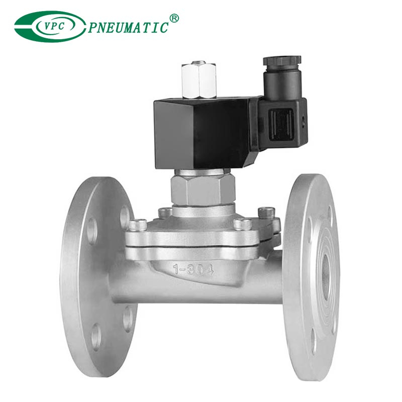 ZS سلسلة الفولاذ المقاوم للصدأ 2/2 الطريق صمام الملف اللولبي القريب العادي