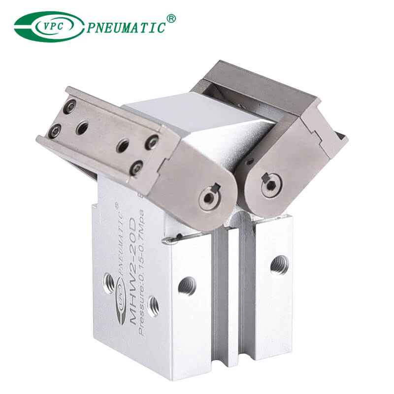 سلسلة MHW2 قابض هوائي على شكل رف وترس بزاوية 180 درجة 