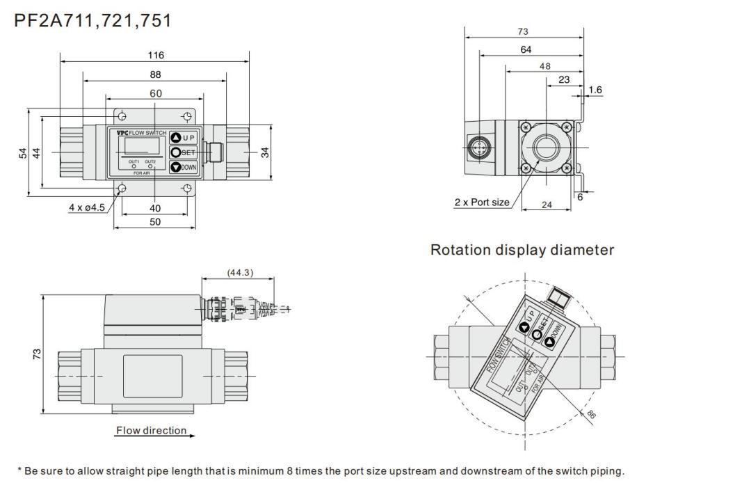 SMC Flow Switch