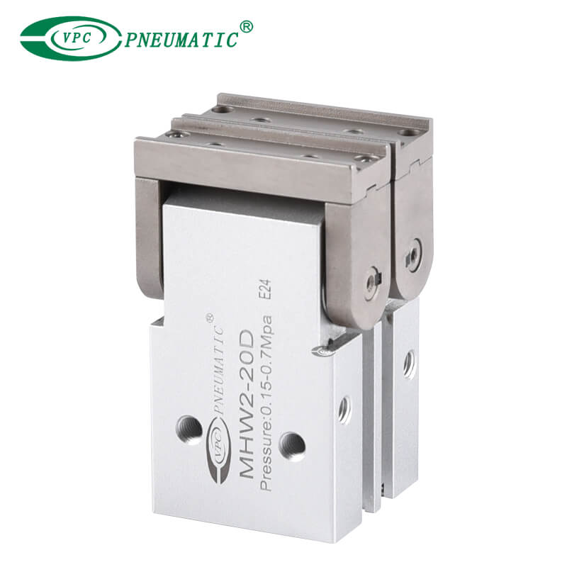 سلسلة MHW2 قابض هوائي على شكل رف وترس بزاوية 180 درجة 