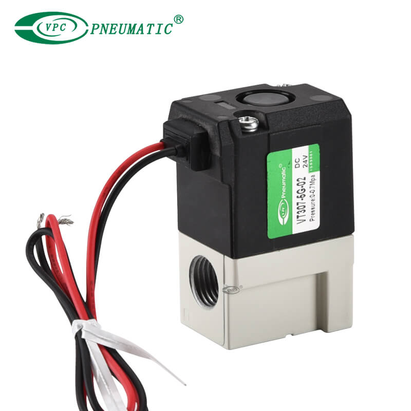 VT307 Series Direct Poppet Type 3 Port Solenoid Valve (Rubber Seal)
