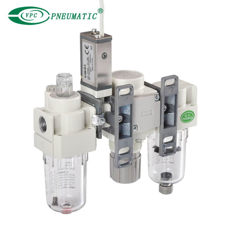 وحدات AC20-A إلى AC60-A FRL مع مفتاح الضغط