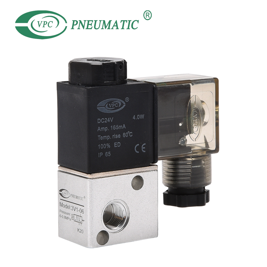 صمام الملف اللولبي من سلسلة 3V1 ذو 3 منافذ