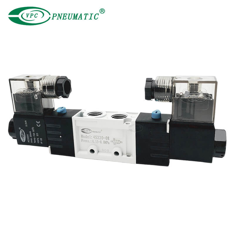 4S سلسلة 2 موقف 5 ميناء صمام الملف اللولبي التحكم المزدوج