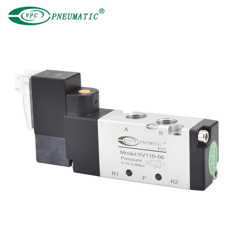 5V100 Series 2 الموضع 5 منفذ صمام الملف اللولبي المنفذ