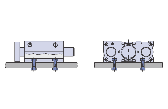 تثبيت MGP ثلاثة أسطوانة