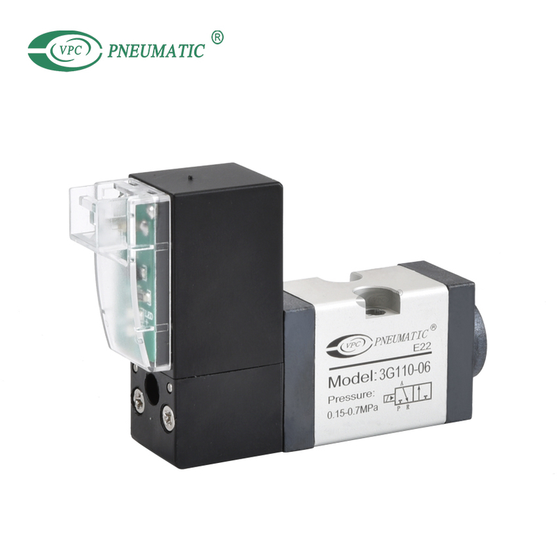 3G110 Series 3/2 Way صمام الملف اللولبي المفرد ، 15 مللي ثانية وقت استجابة