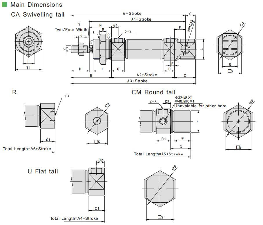 اسطوانة ISO6432