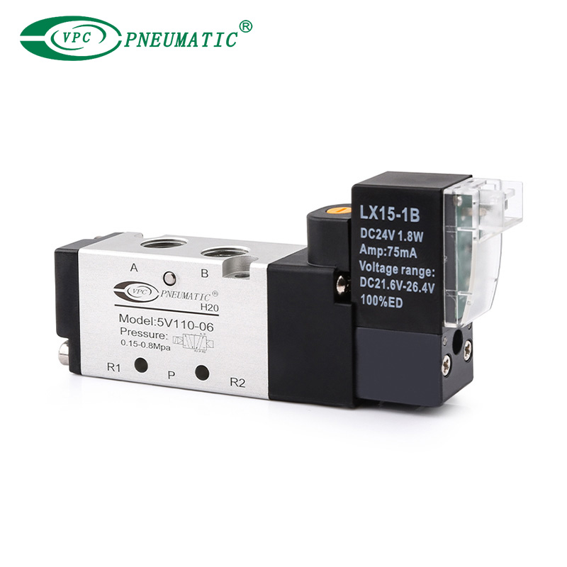 5V100 Series 2 الموضع 5 منفذ صمام الملف اللولبي المنفذ