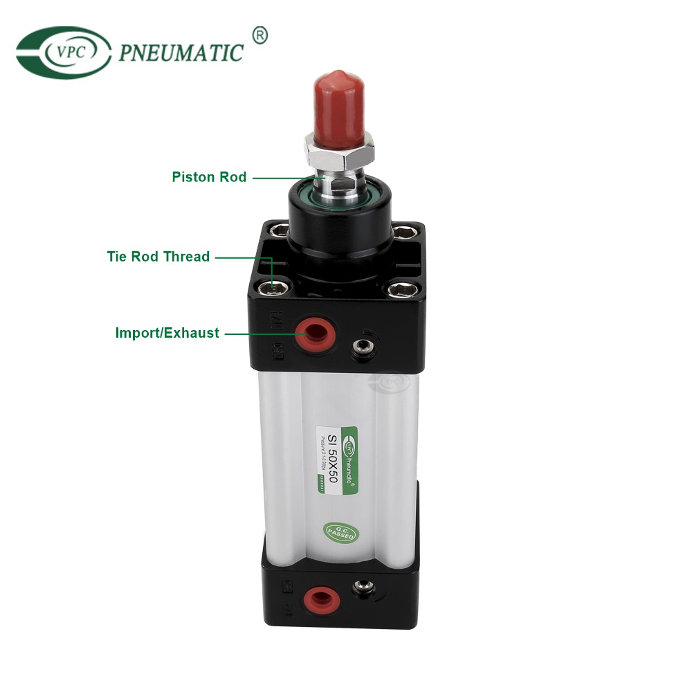 SI Series ISO 6431 قياسي Mickey Mouse Tube Pneumatic Pneumatic