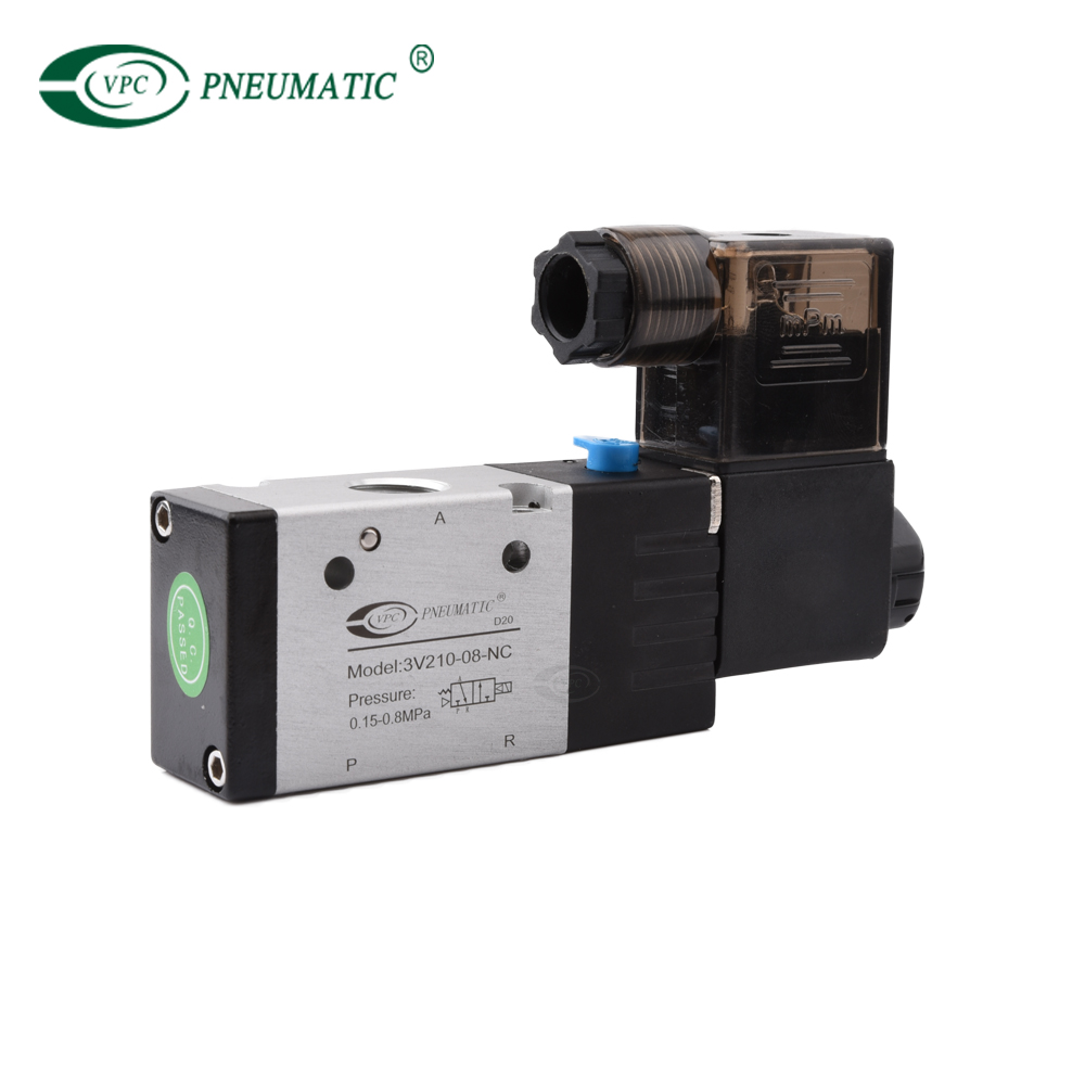 3v210 3/2 Way صمام الملف اللولبي الهوائي 