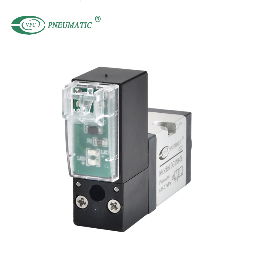 3G110 Series 3/2 Way صمام الملف اللولبي المفرد ، 15 مللي ثانية وقت استجابة