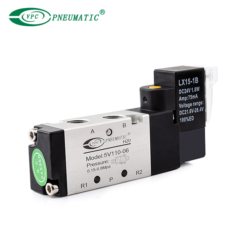 5V100 Series 2 الموضع 5 منفذ صمام الملف اللولبي المنفذ