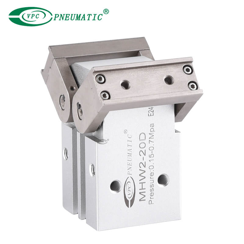 سلسلة MHW2 قابض هوائي على شكل رف وترس بزاوية 180 درجة 