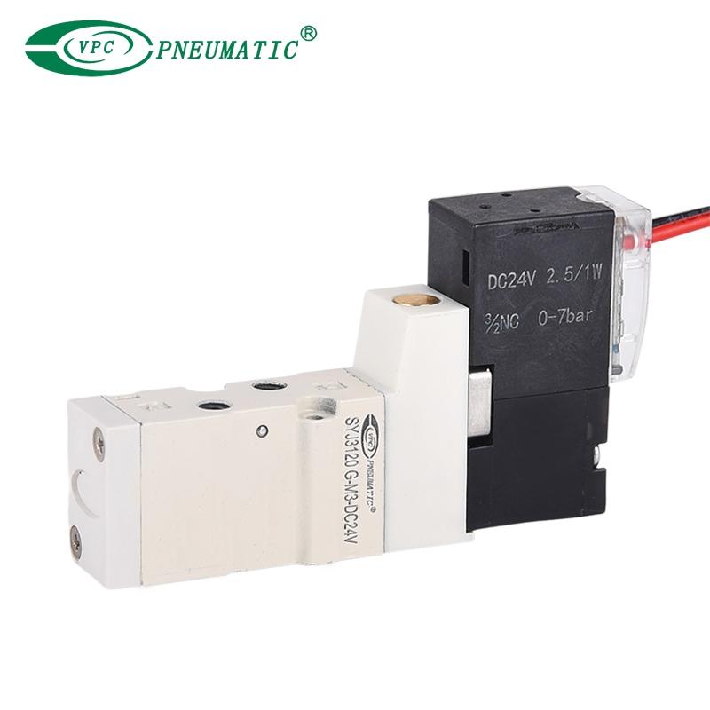 Syj3000 Series 5/2 Way Single Coil Solnoid Valve