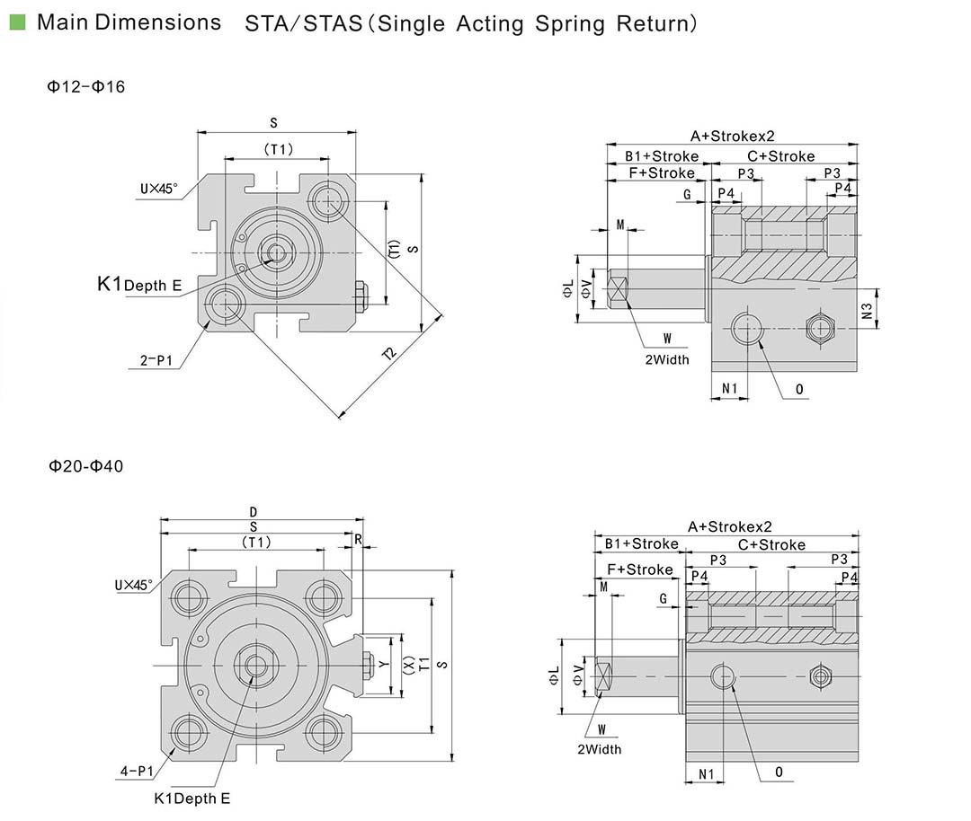 اسطوانات AIRTAC SDA