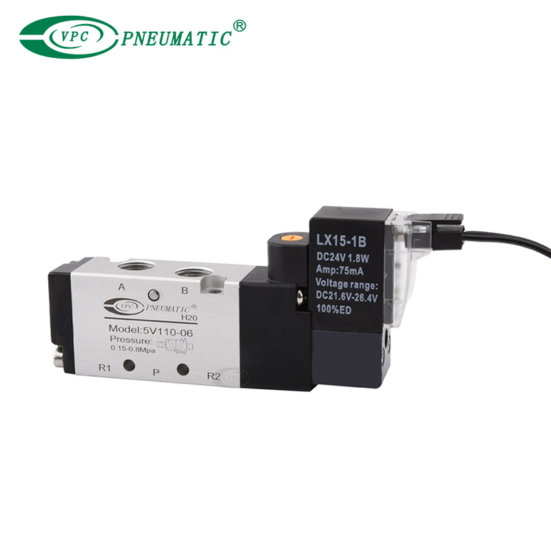 5V100 Series 2 الموضع 5 منفذ صمام الملف اللولبي المنفذ